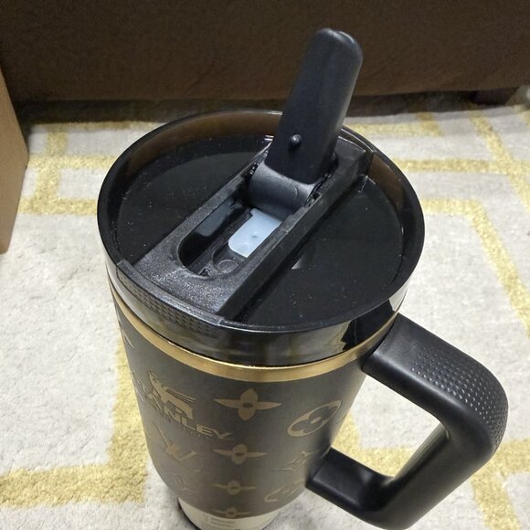 Stanley Louis Vuitton Black & Gold Tumbler 40oz - Picture 3 of 5